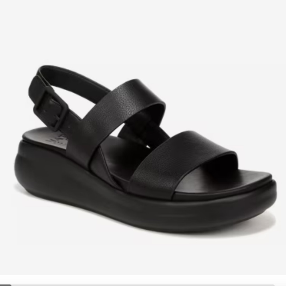 Naturalizer Black Platform Sandals